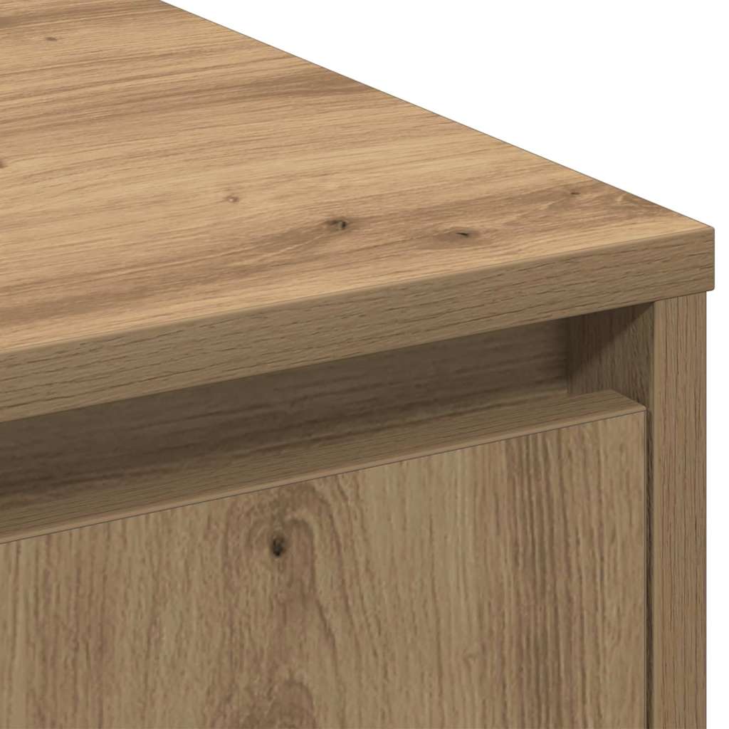 LED Sideboard Artisan Oak 71 x 34.5 x 75 cm Engineered Wood
