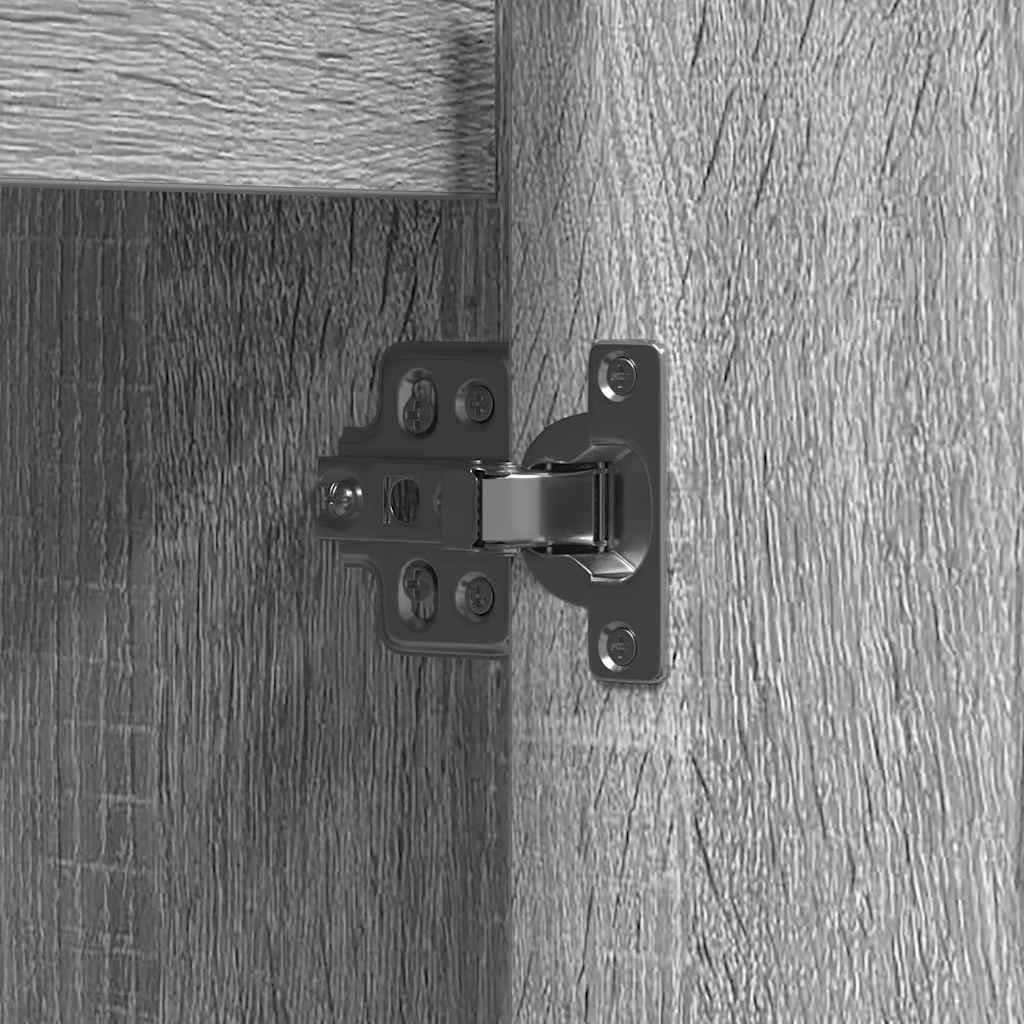 vidaXL Sideboard with Door Grey Sonoma 90 x 32 x 75 cm Engineered wood