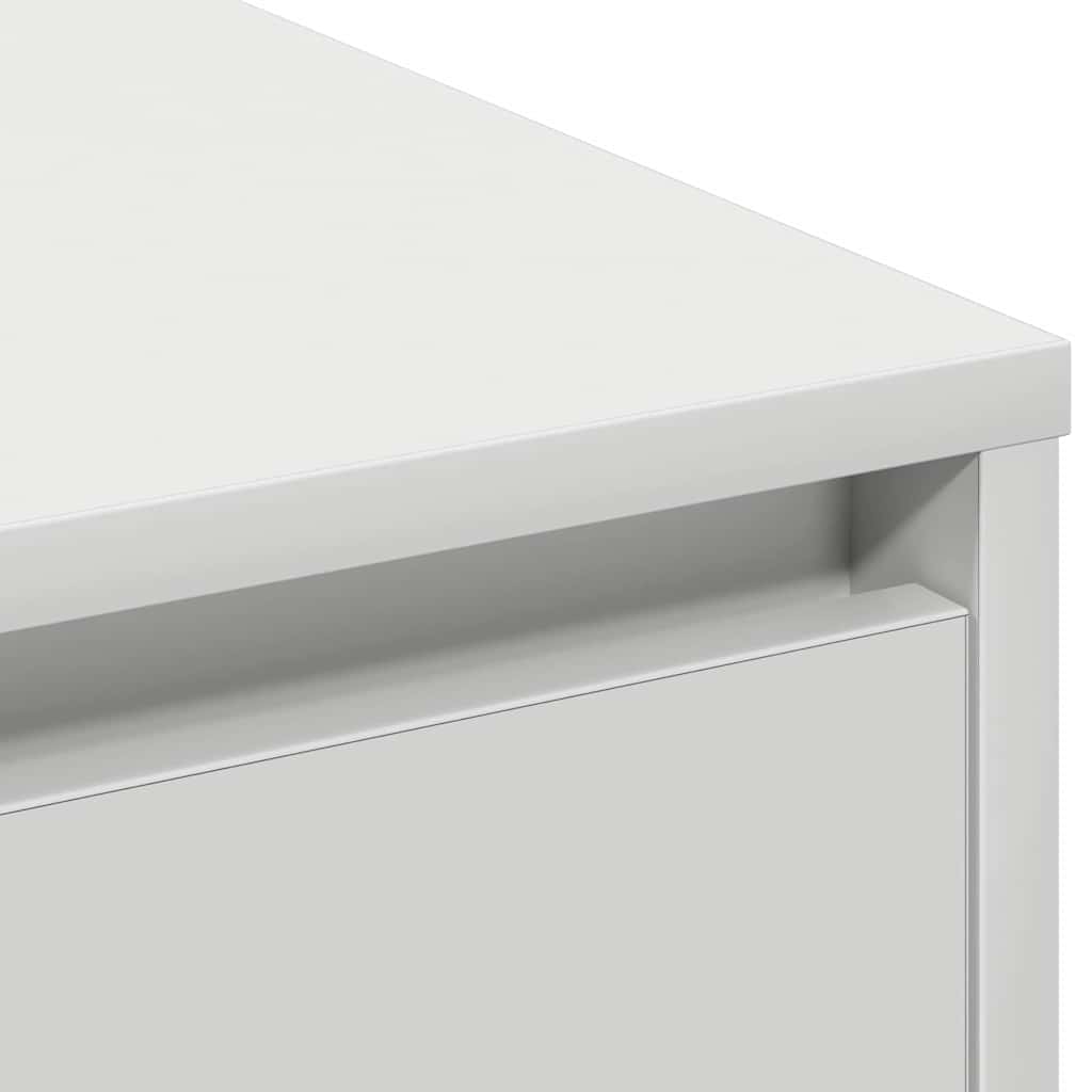 LED Sideboard White 90 x 32 x 75 cm Engineered Wood