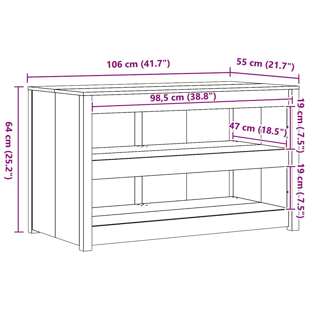 Kitchen Cabinet with Shelf MEPPEL Brown Oak 106 x 55 x 64 cm