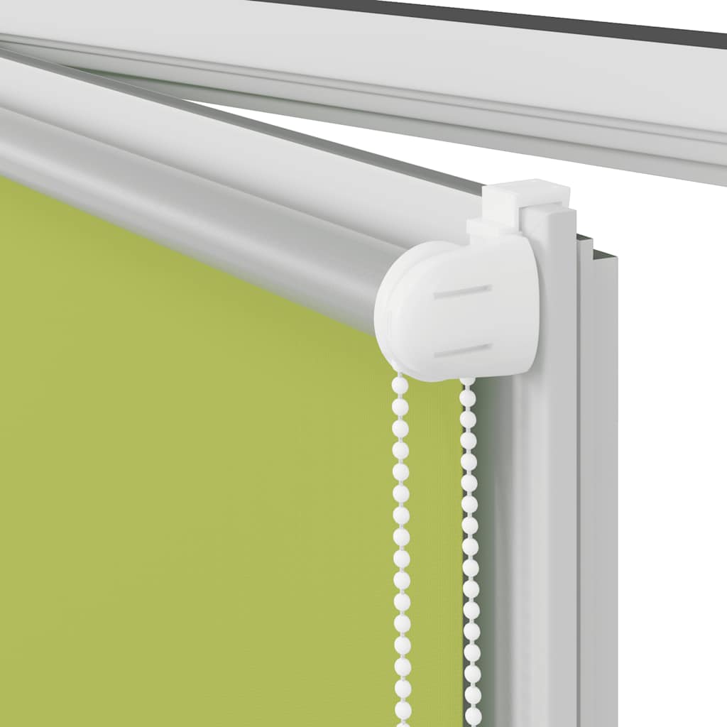 Roller Blind Blackout Leaves Green 90x150 cm Fabric Width 85.7 cm Polyester