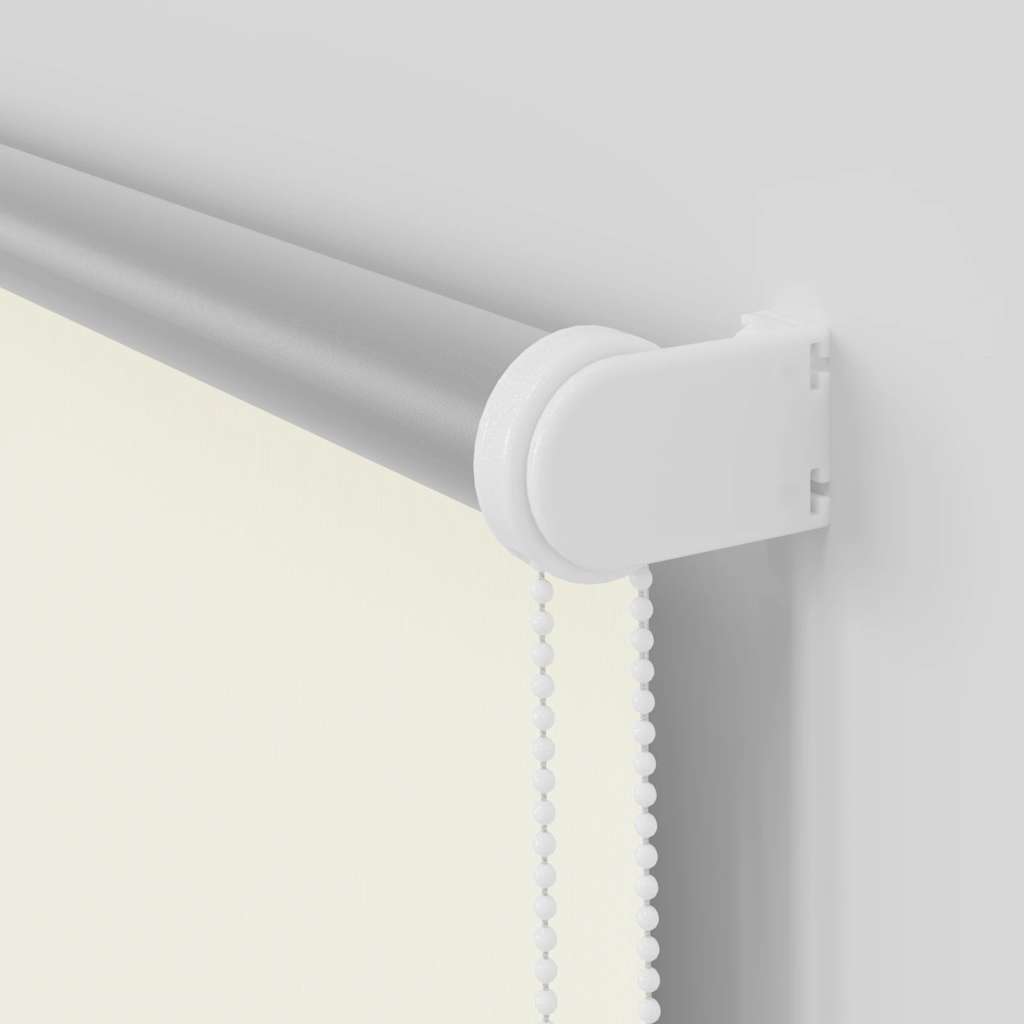 Roller Blind Blackout Off White 150x175 cm Fabric Width 146.6 cm Polyester