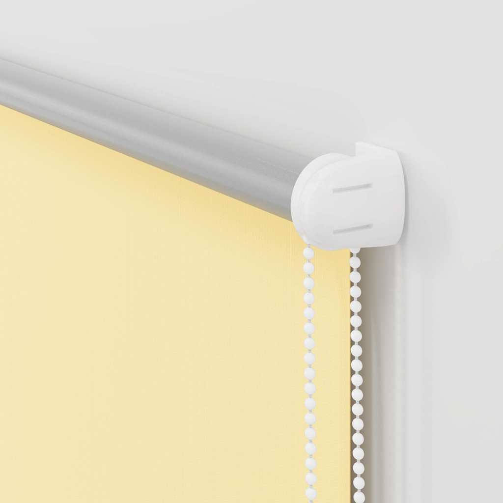 Roller Blind Blackout Yellow 100x150 cm Fabric Width 95.7 cm Polyester