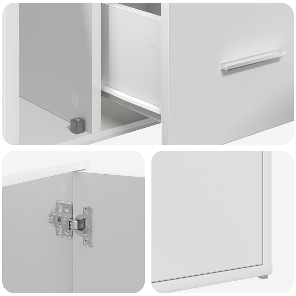 Corner Cabinet White 160x40x45 cm Engineered Wood