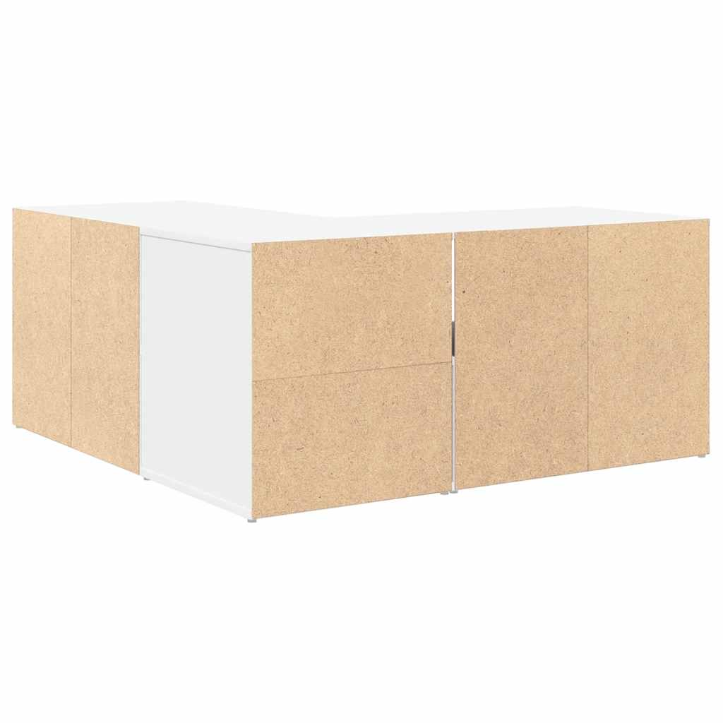 Corner Cabinet White 160x40x45 cm Engineered Wood
