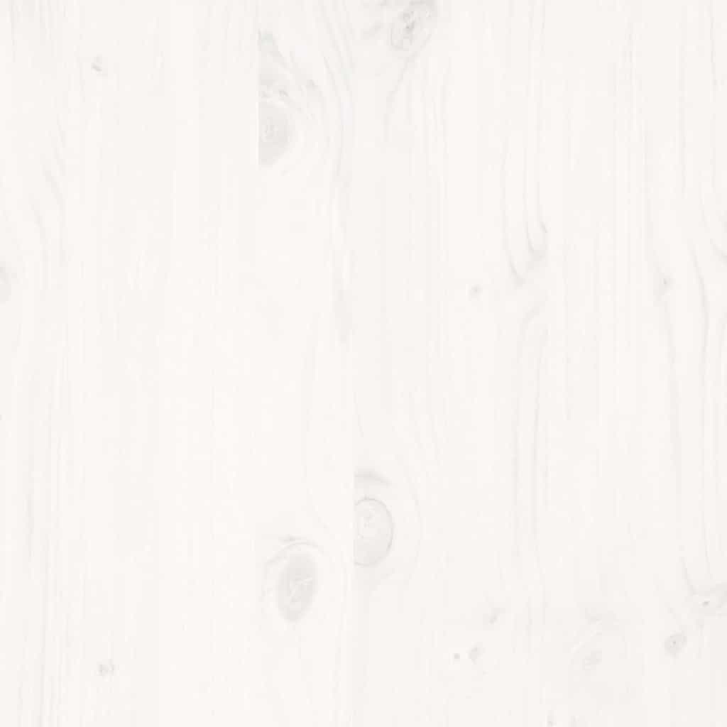 Bed Frame | White | Solid pinewood | Double | Bed Frame | Rectangular