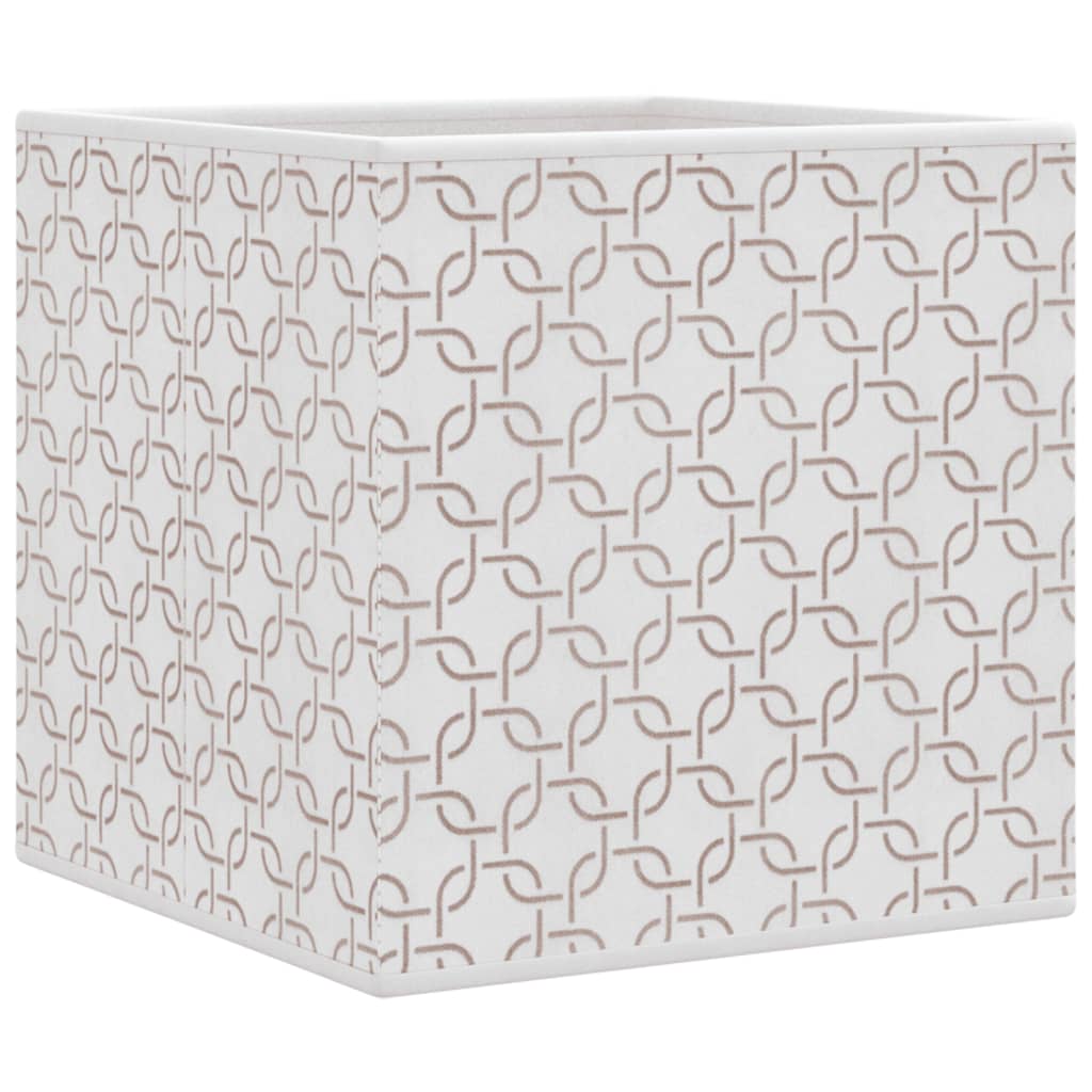 Foldable Storage Boxes 10 pcs Cream 32x32x32cm Non-woven Fabric