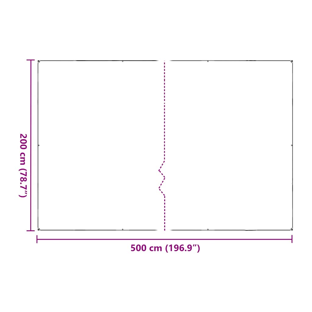 Plant Cover with Eyelets 2x5 m Polyethylene