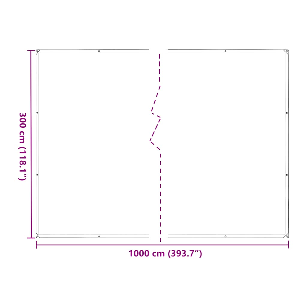 Plant Cover with Eyelets 3x10 m Polyethylene