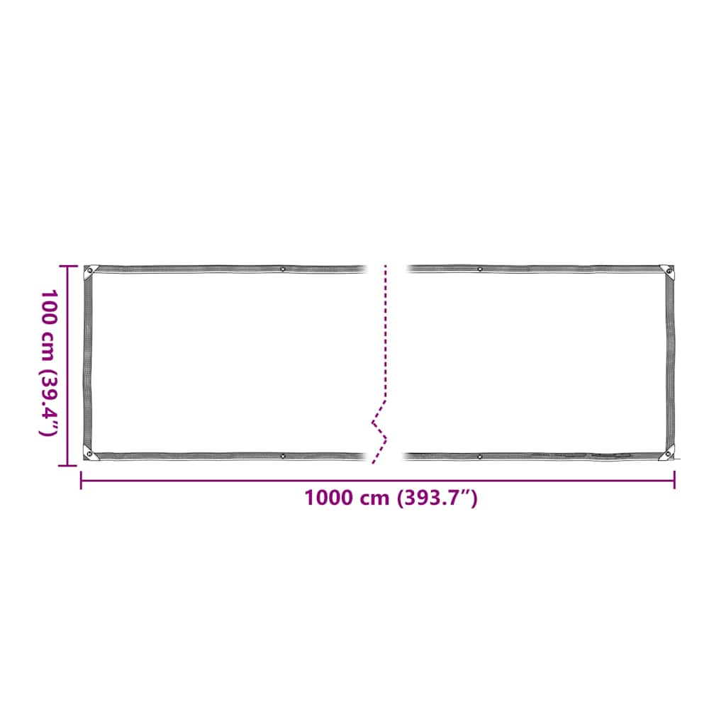 Plant Cover with Eyelets 1x10 m Polyethylene