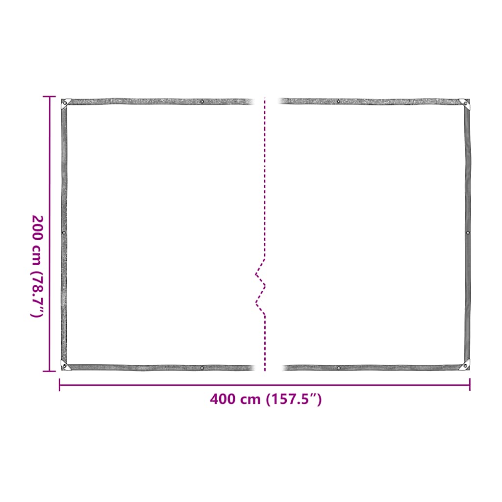 Plant Cover with Eyelets 2x4 m Polyethylene