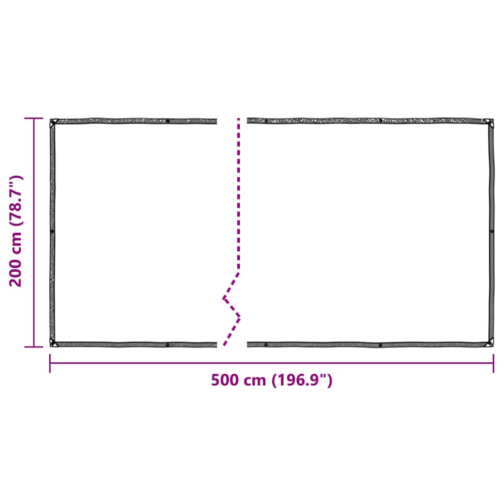 Plant Cover with Eyelets 2x5 m Polyethylene