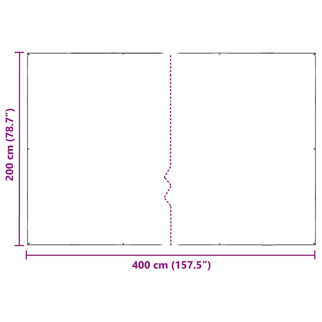 Plant Cover with Eyelets 2x4 m PVC