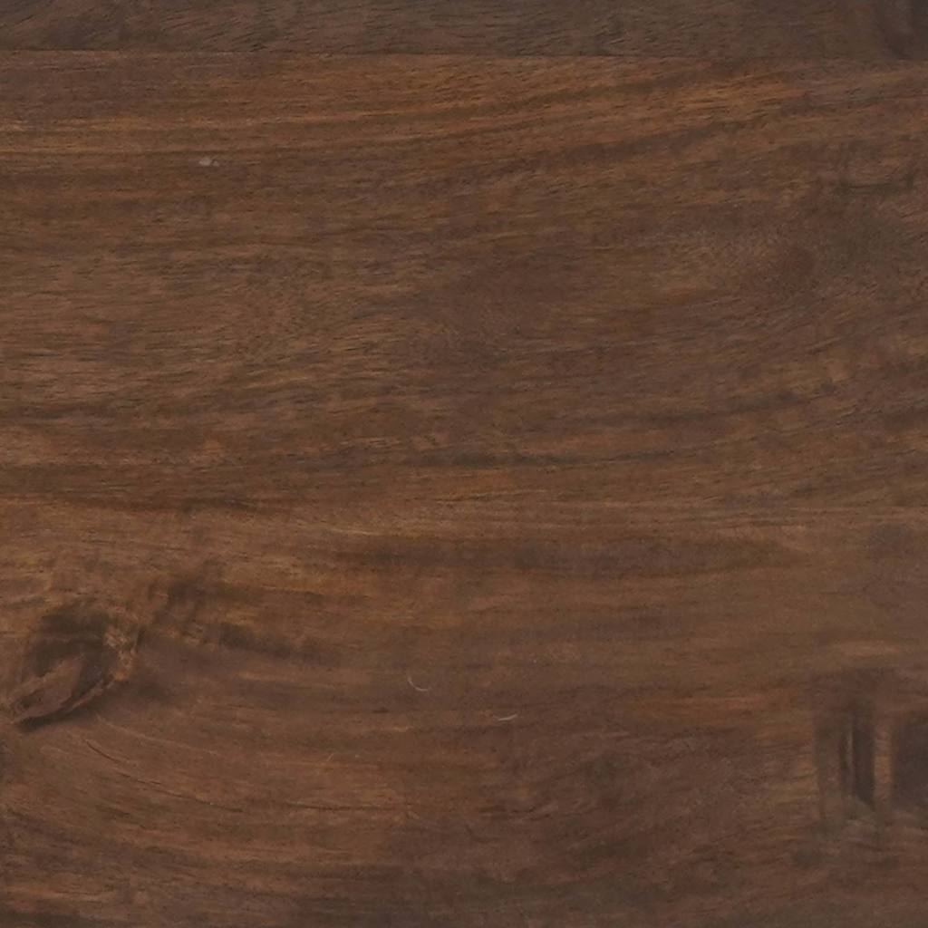 Sideboard Set 3 pcs Walnut Brown Solid Mango Wood