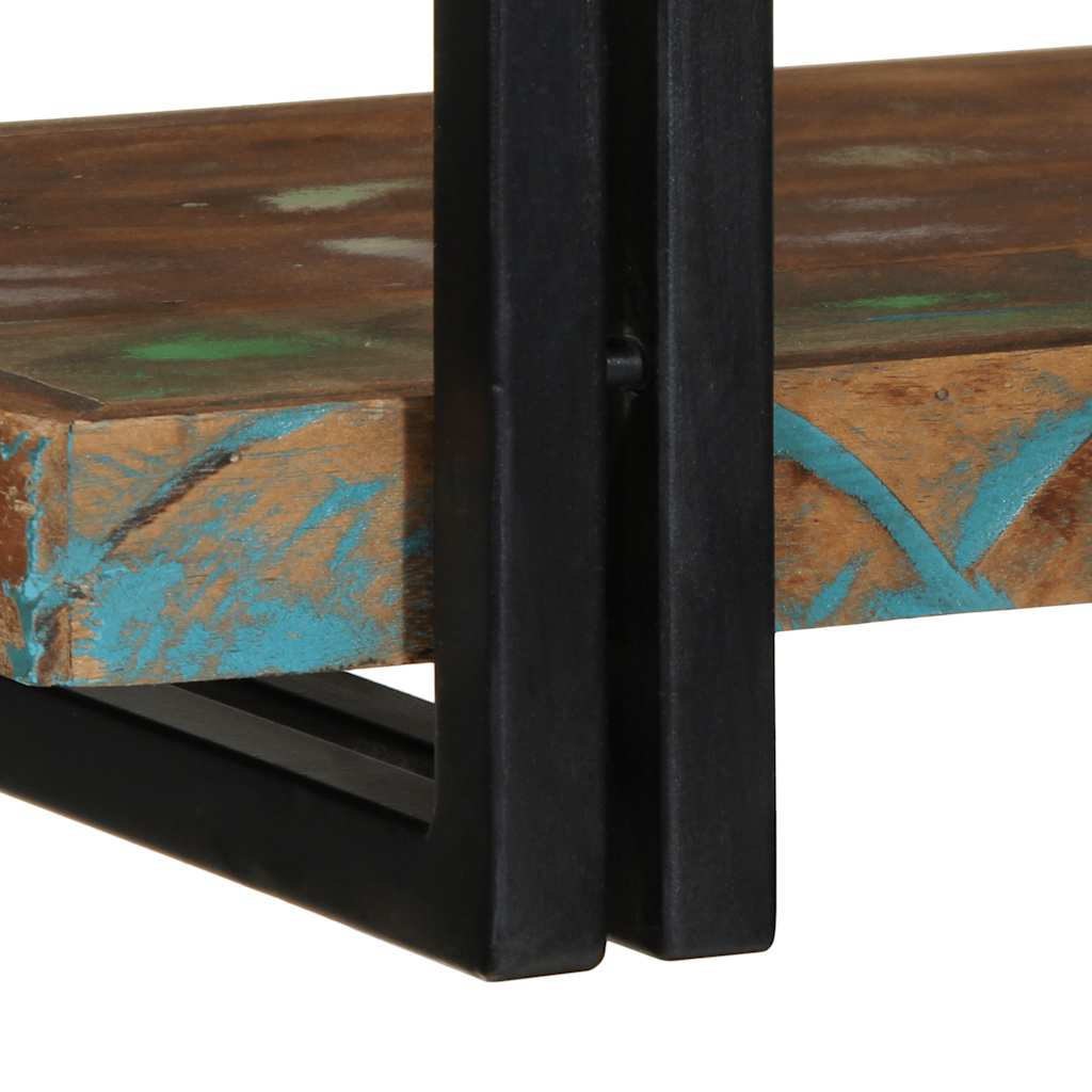 Wall Shelf Multicolour Solid Wood Reclaimed