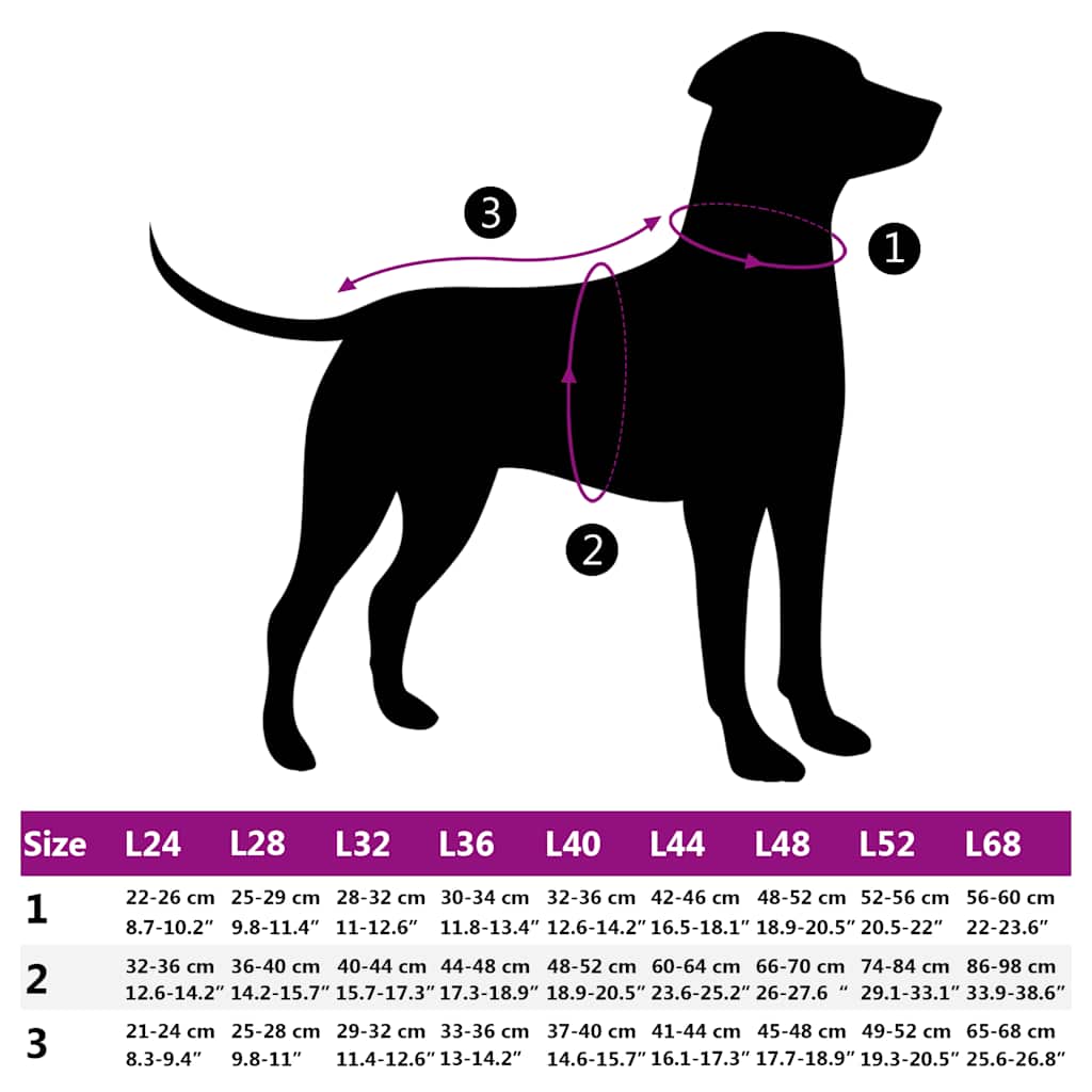 Dog Coat with Harness Waterproof Reflective Navy Blue L68