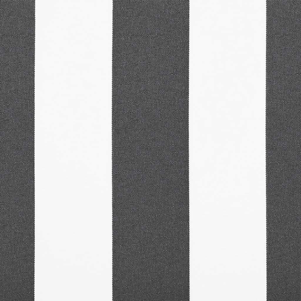 Manual Awning 5 x 3 m Anthracite and White Stripe