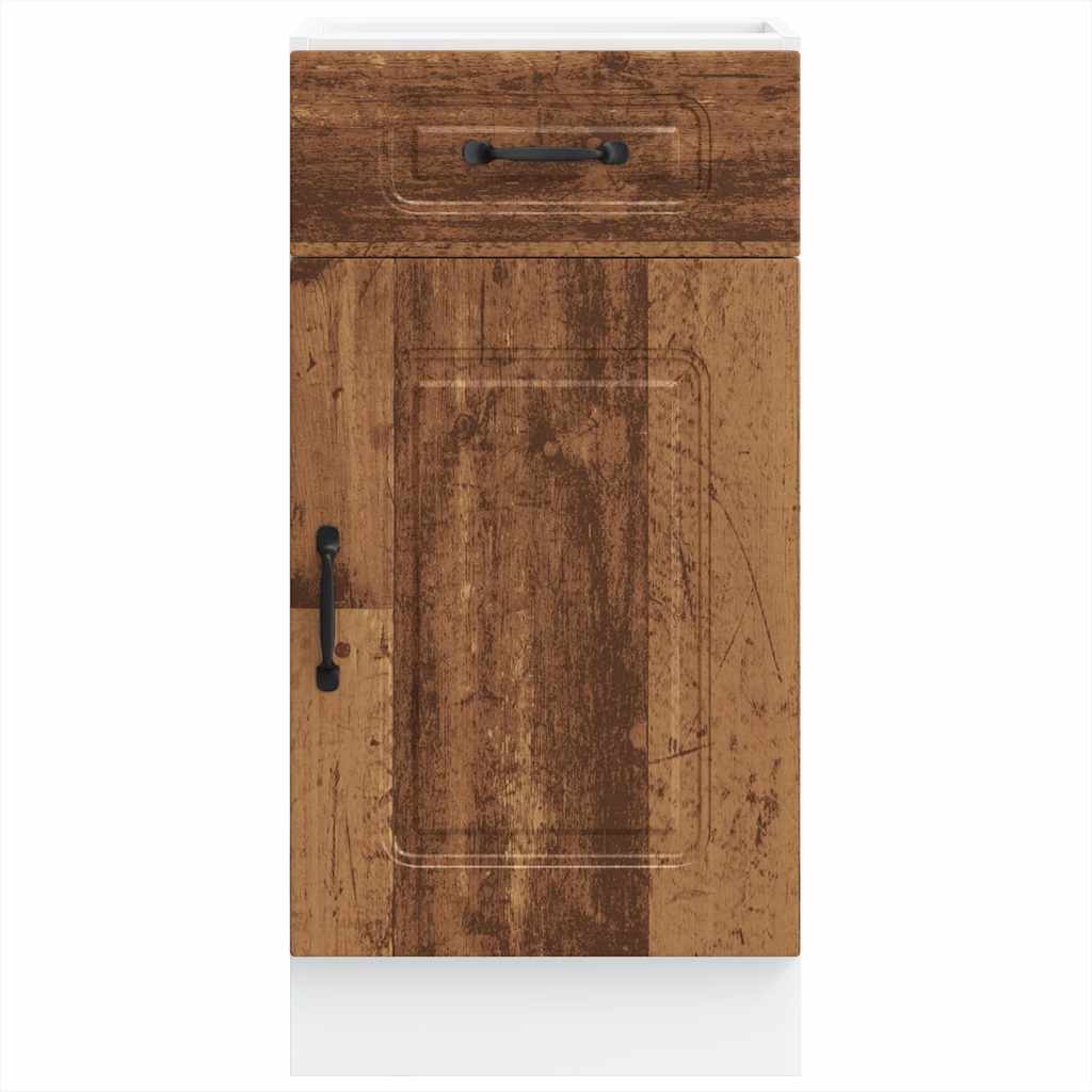 Kitchen Base Cabinet "Kalmar" Old Wood Engineered Wood