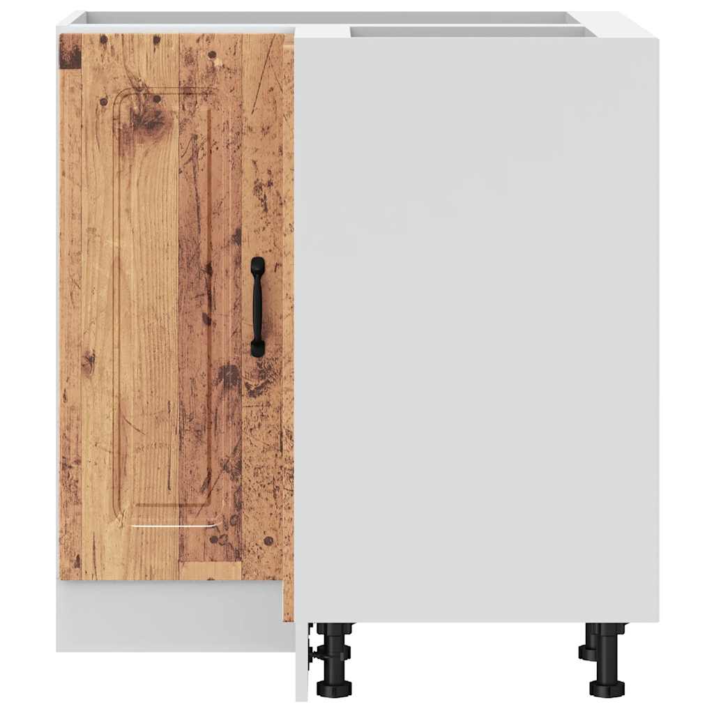 Kitchen Corner Base Cabinet "Kalmar" Old Wood Engineered Wood
