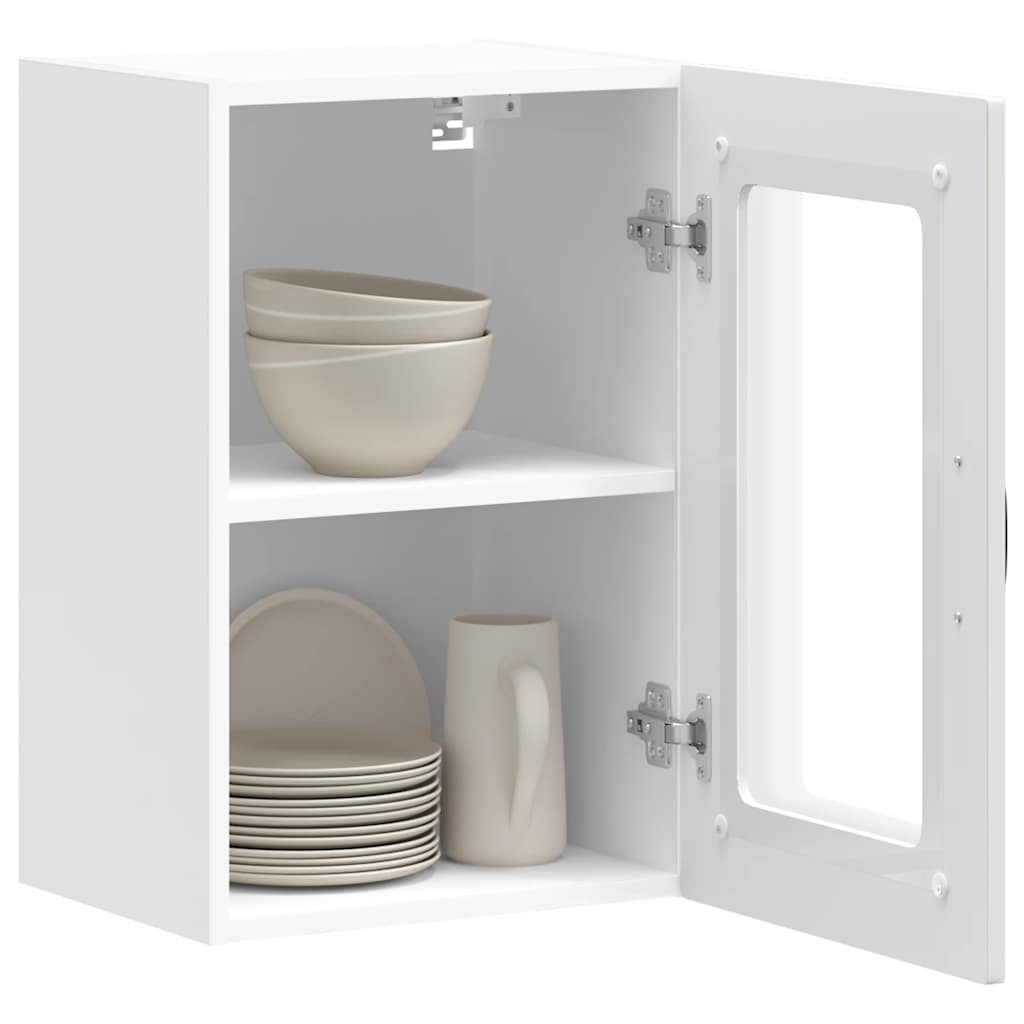 Kitchen Wall Cabinet with Glass Door "Kalmar" White