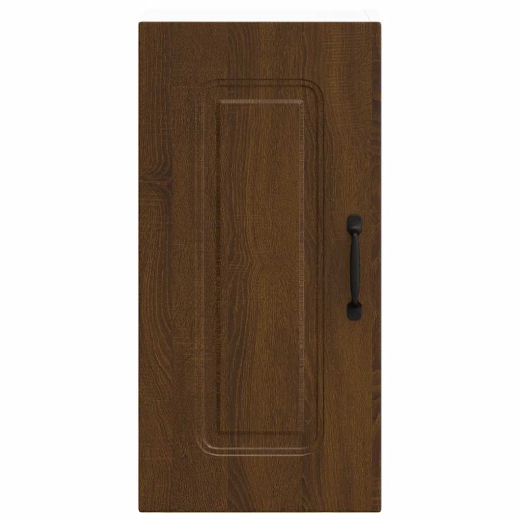 Kitchen Wall Cabinet "Kalmar" Brown Oak Engineered Wood