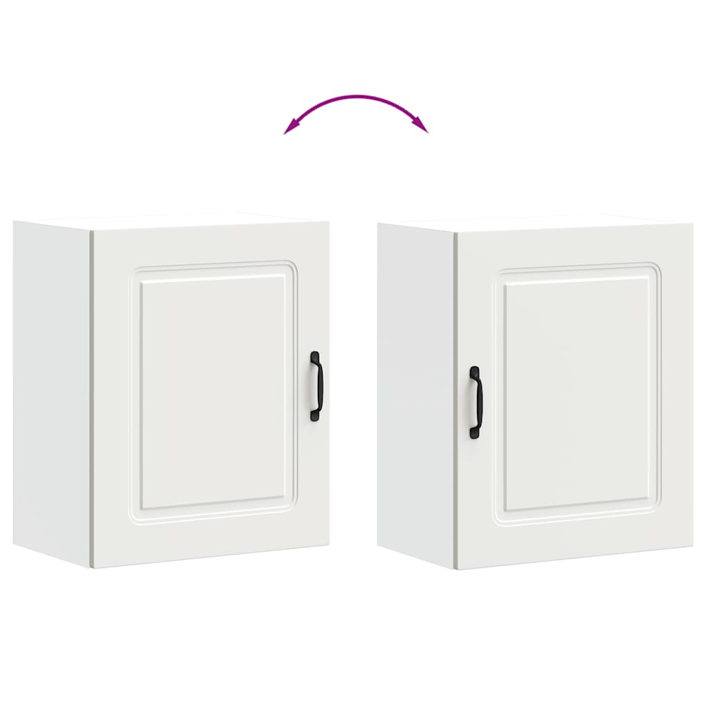 Kitchen Wall Cabinet "Kalmar" White Engineered Wood
