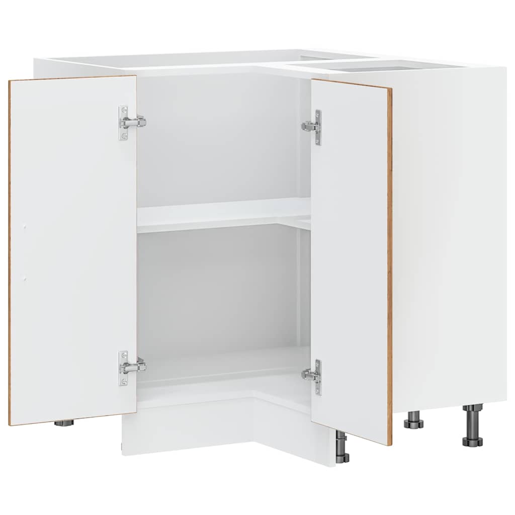 Kitchen Corner Base Cabinet "Lucca" Old Wood Engineered Wood