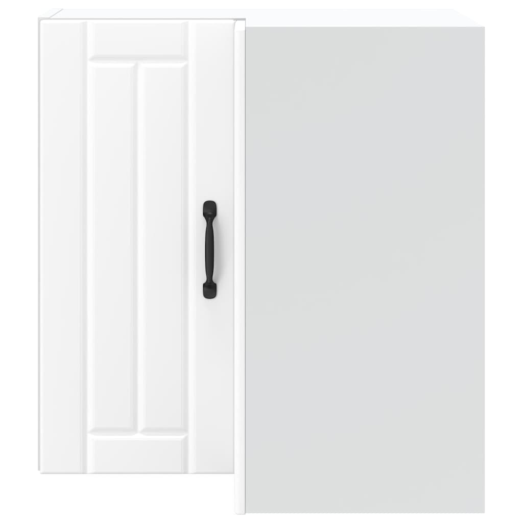 Kitchen Wall Corner Cabinet "Lucca" White Engineered Wood