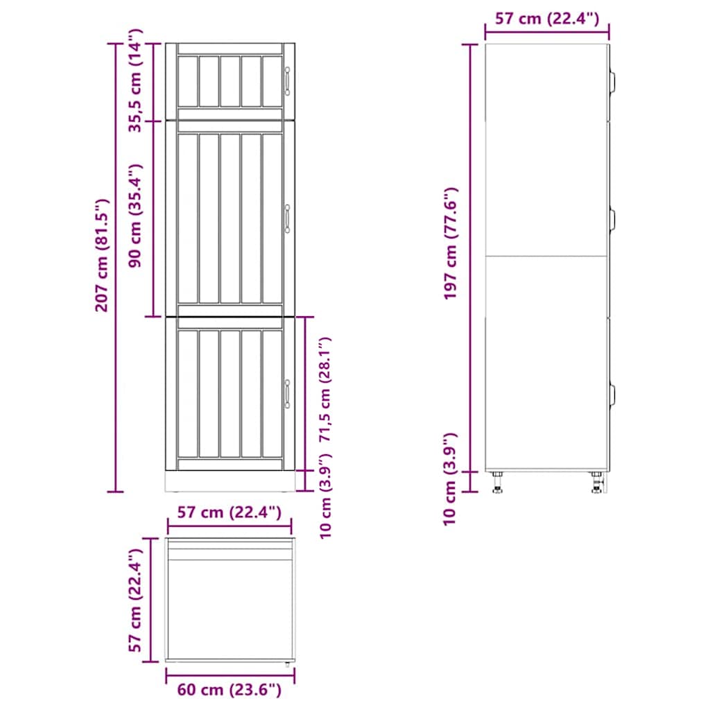 Kitchen Cupboard "Lucca" Sonoma Oak Engineered Wood