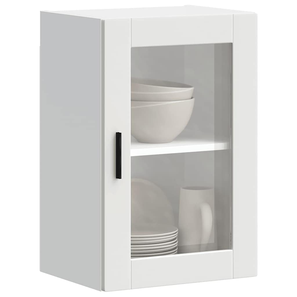 Kitchen Wall Cabinet with Glass Door "Porto" White