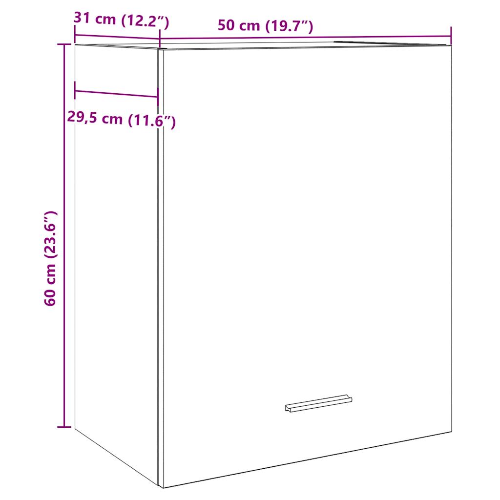 Hanging Cabinet "Lyon" Old Wood 50x31x60 cm Engineered Wood