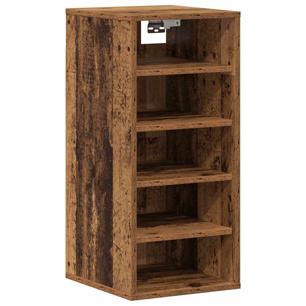 Shoe Cabinets 2 pcs Old Wood 32x35x70 cm Engineered Wood