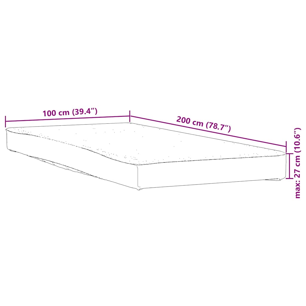 Mattress Protector White 100x200 cm Waterproof