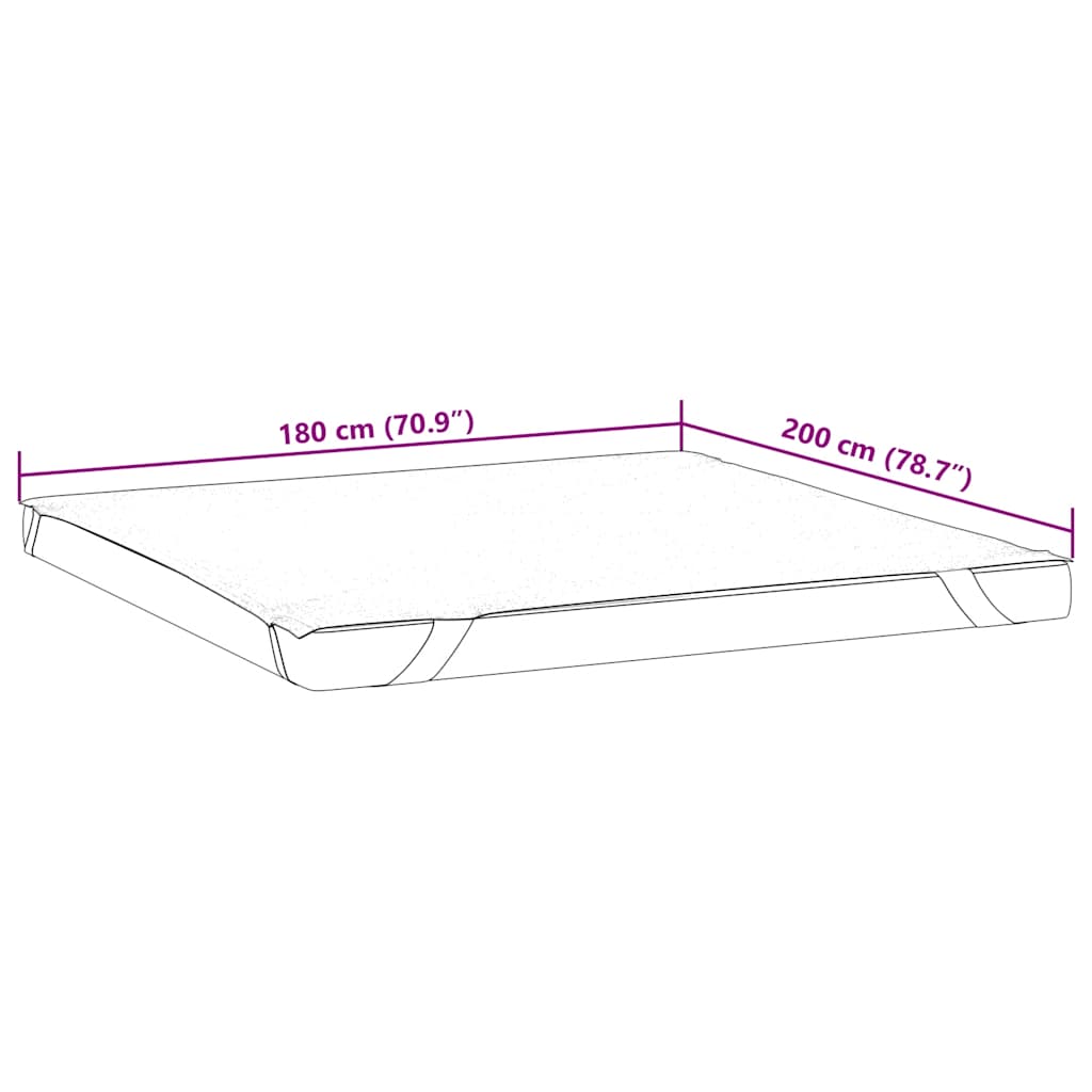 Mattress Protector White 180x200 cm Waterproof