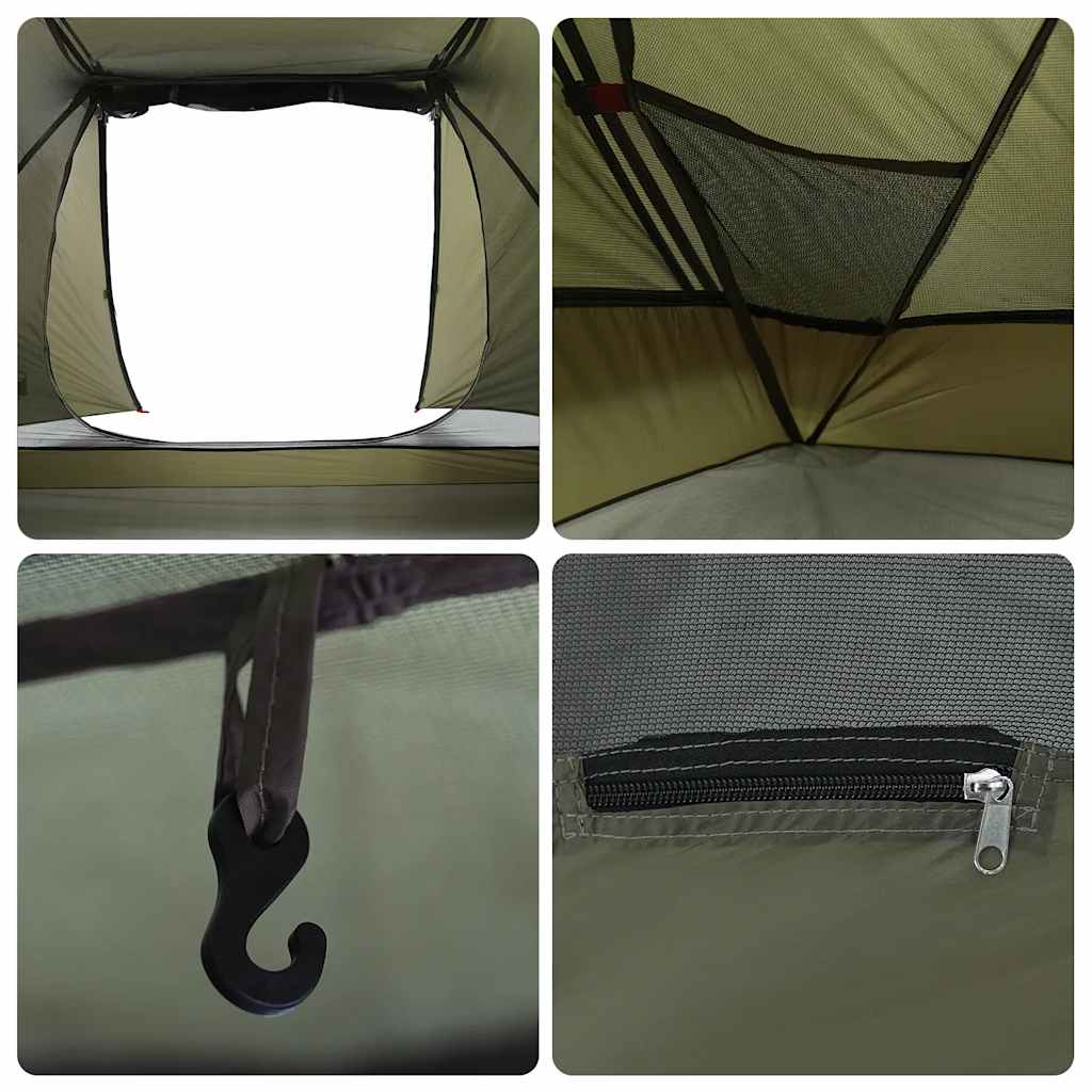 Fishing Tent 3-Person Olive Green Waterproof