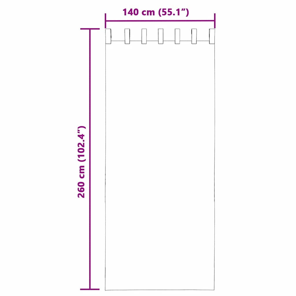 Voile Curtains with Loops 2 pcs Light Pink 140x260 cm