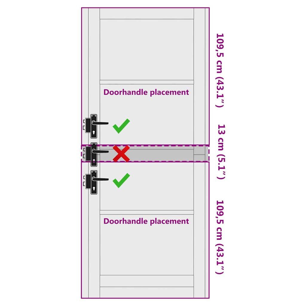 Interior Door ORKDAL 93 x 232 cm