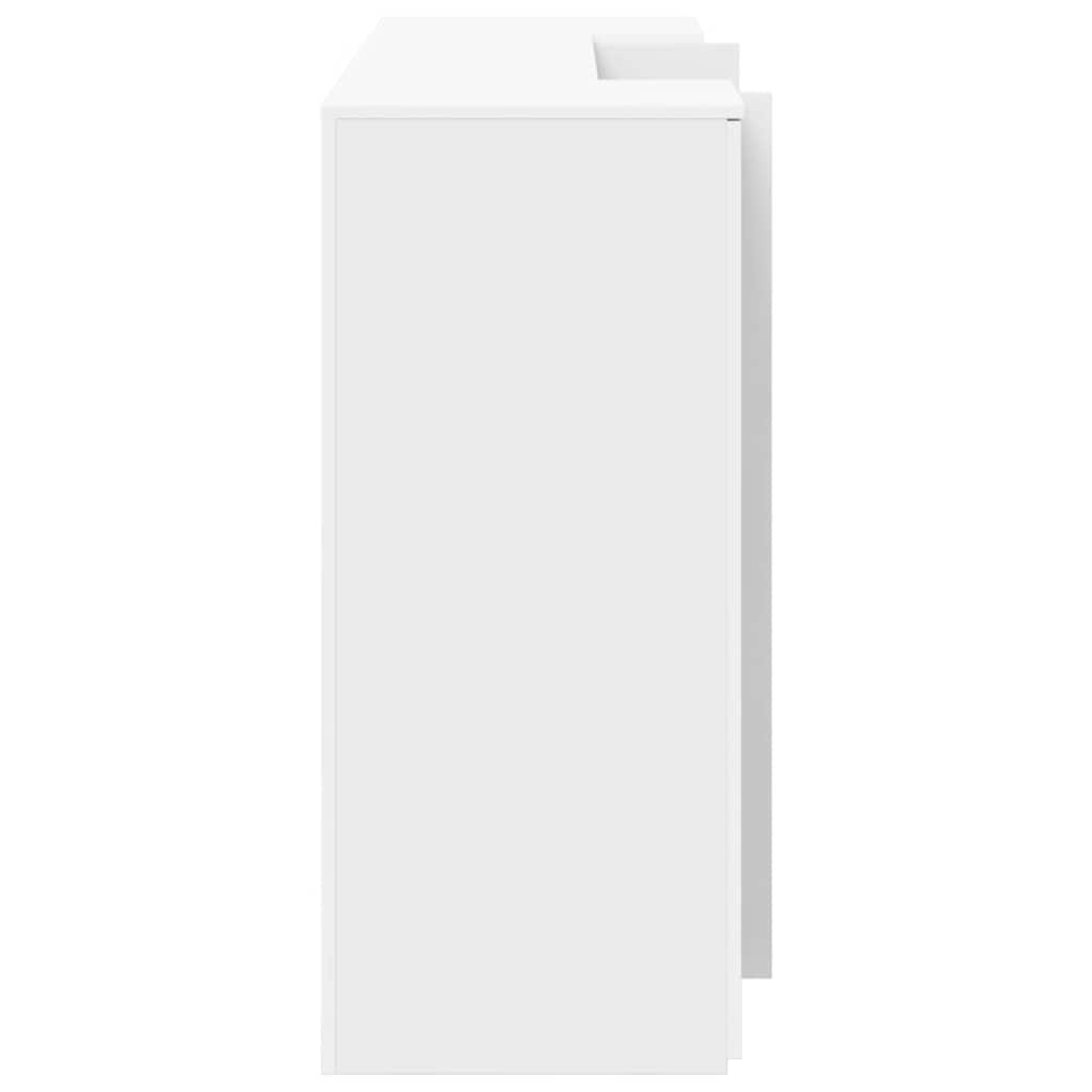 Reception Desk White 180x50x103,5 cm Engineered Wood