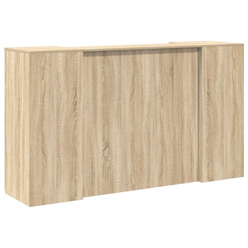 Reception Desk Sonoma Oak 180x50x103,5 cm Engineered Wood