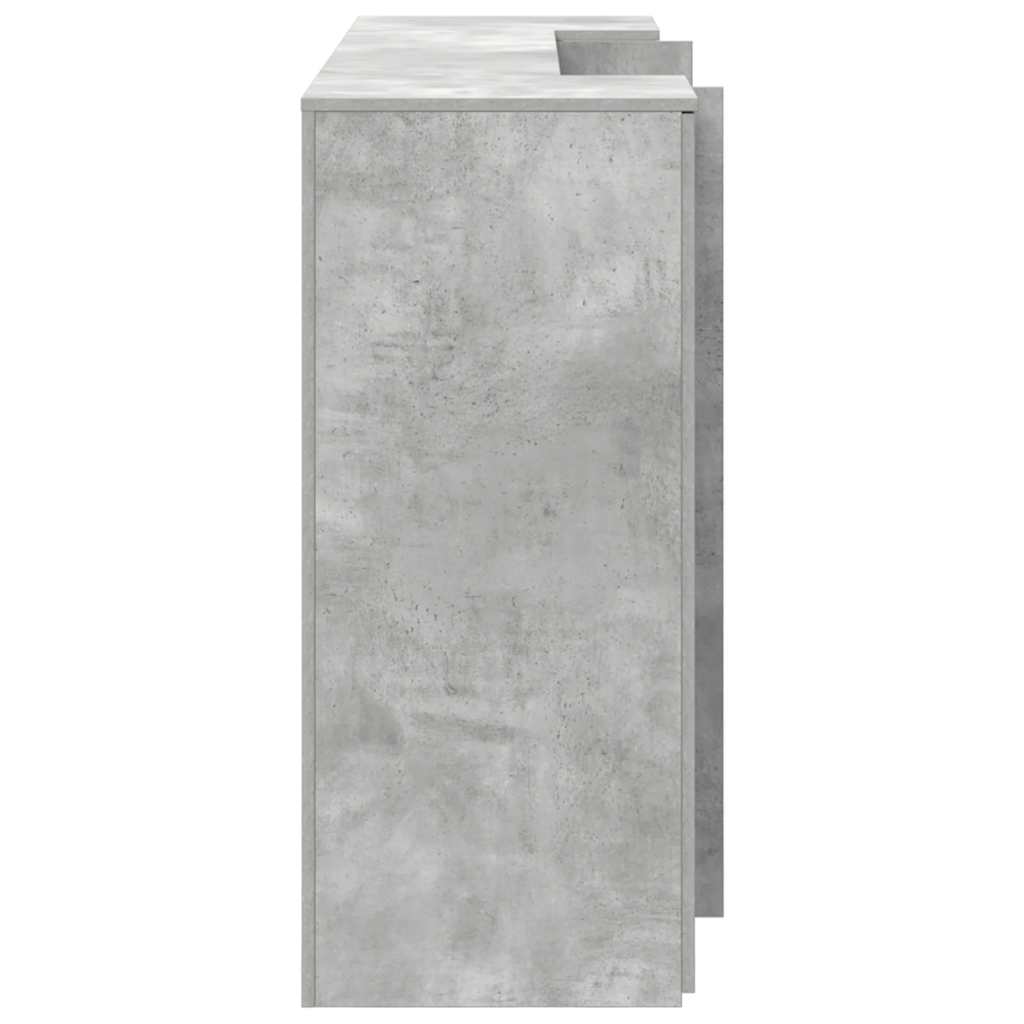 Reception Desk Concrete Grey 180x50x103,5 cm Engineered Wood