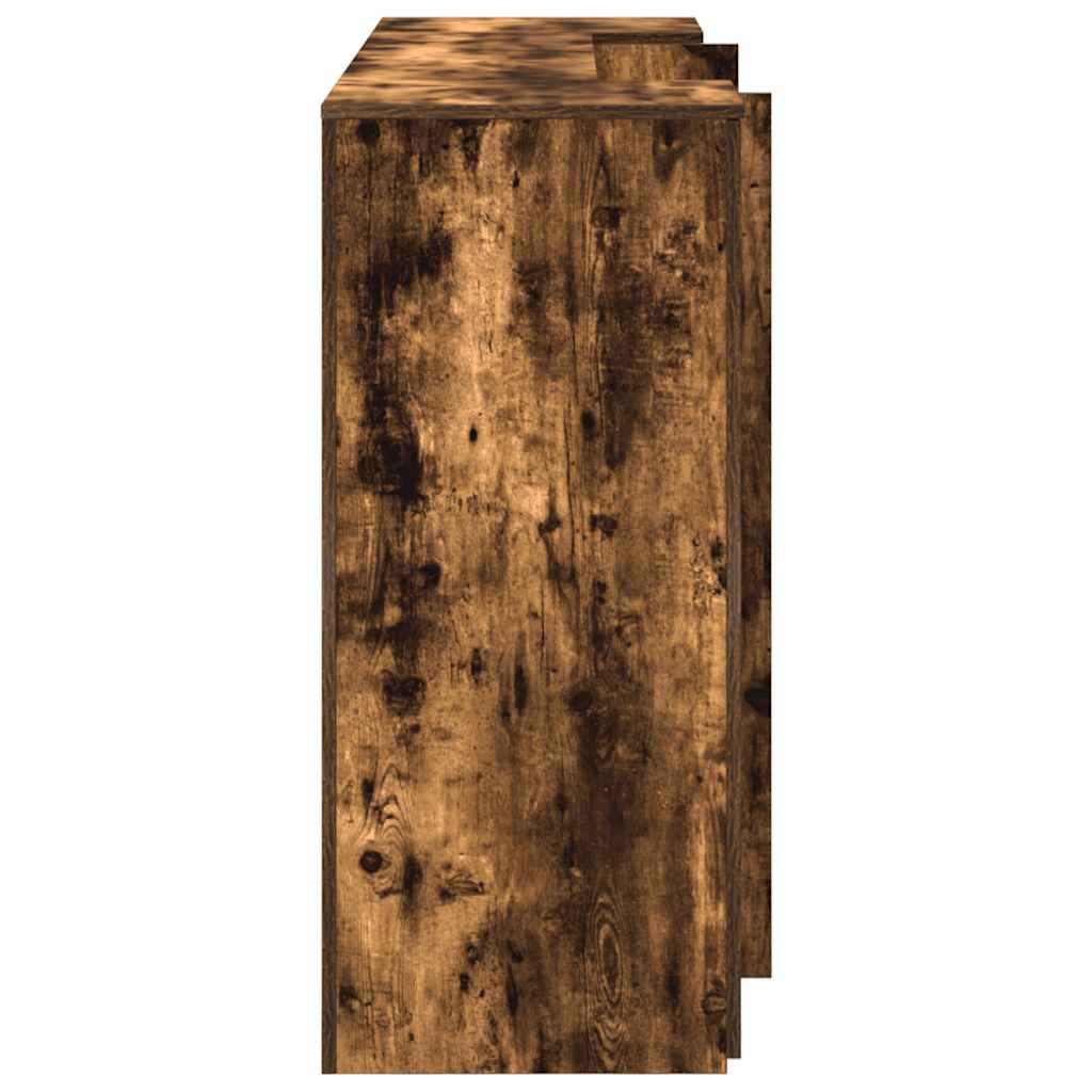 Reception Desk Smoked Oak 180x50x103,5 cm Engineered Wood