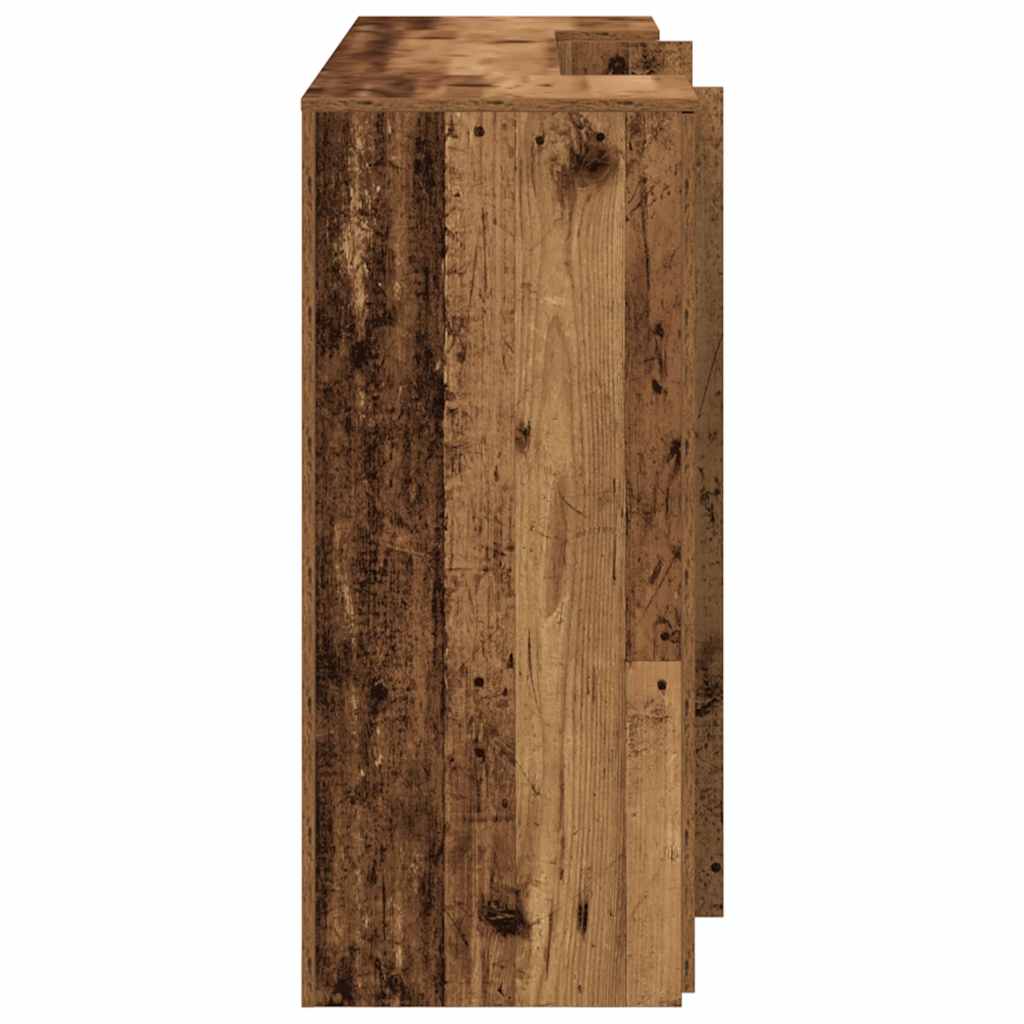 Reception Desk Old Wood 180x50x103,5 cm Engineered Wood