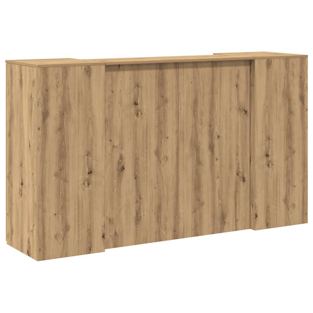Reception Desk Artisan Oak 180x50x103,5 cm Engineered Wood