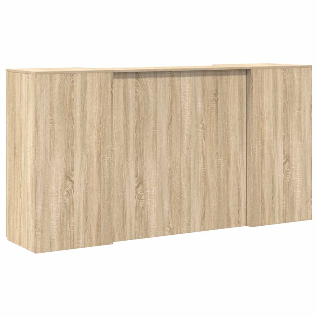 Reception Desk Sonoma Oak 200x50x103,5 cm Engineered Wood