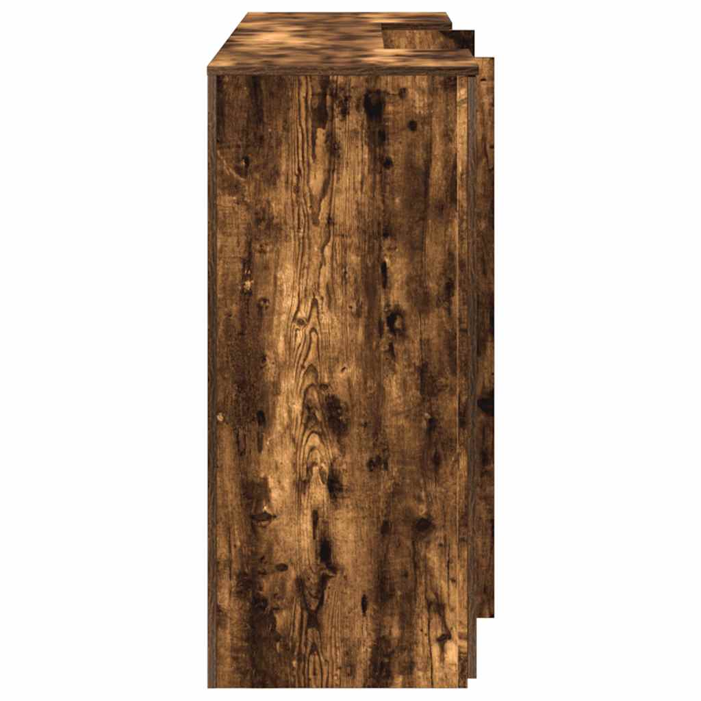 Reception Desk Smoked Oak 200x50x103,5 cm Engineered Wood
