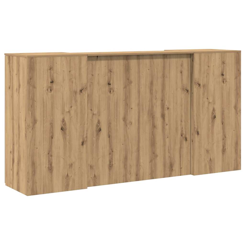 Reception Desk Artisan Oak 200x50x103,5 cm Engineered Wood