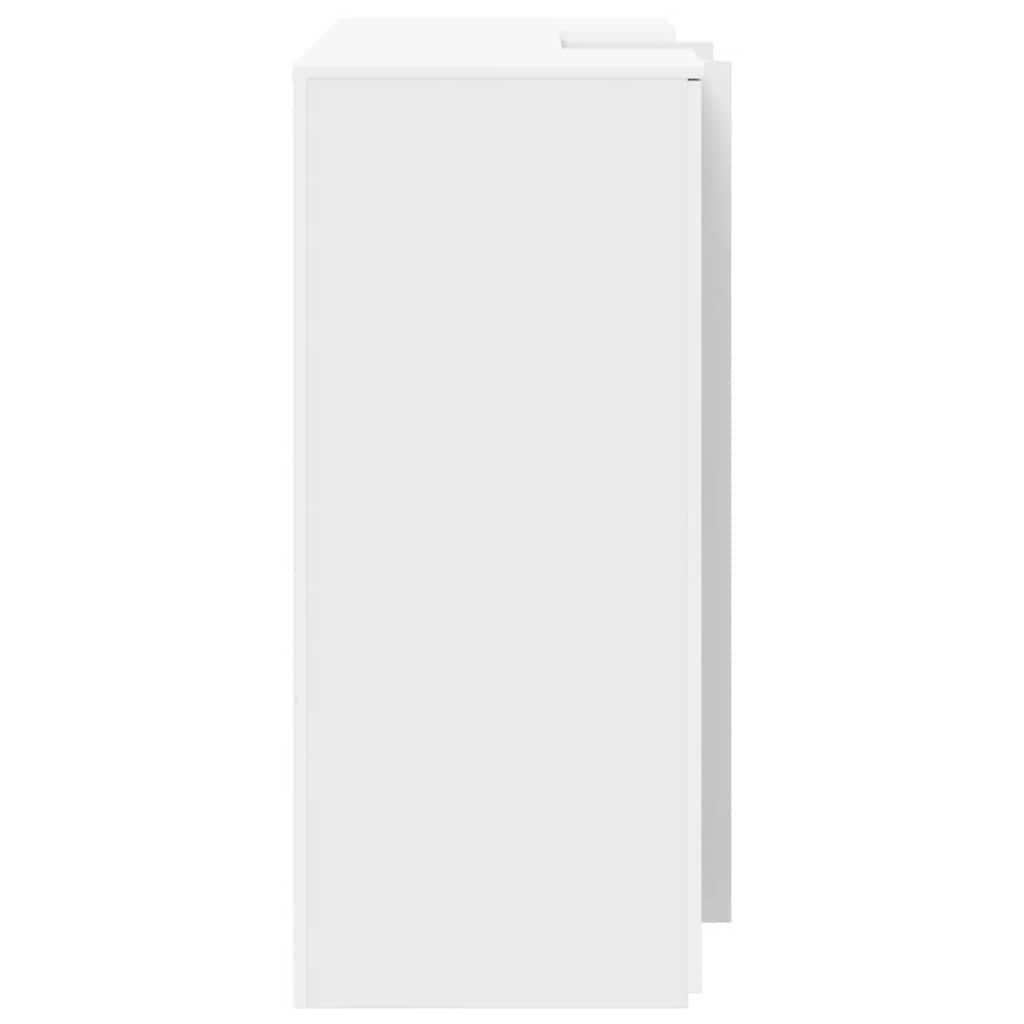 Reception Desk White 135x50x103,5 cm Engineered Wood