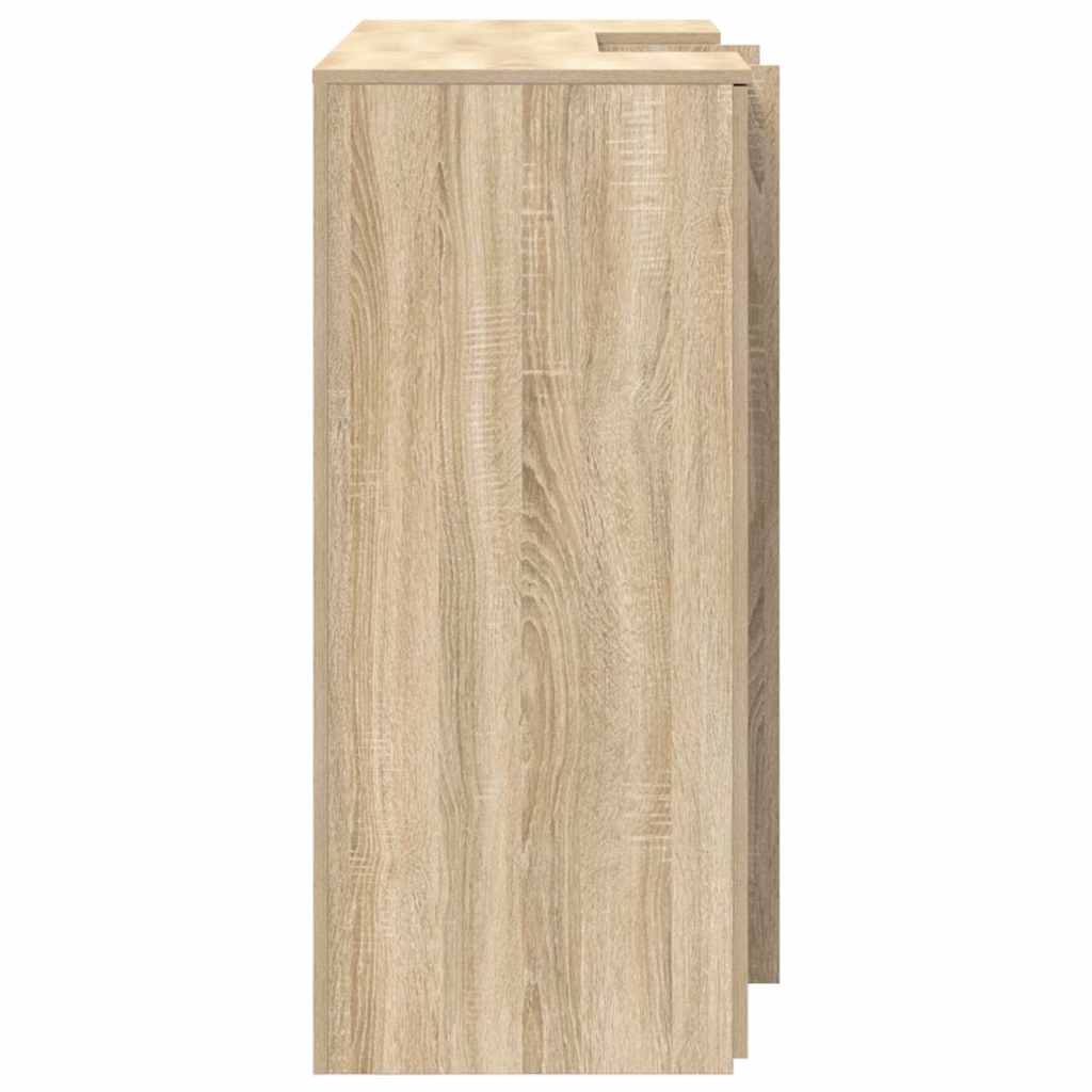 Reception Desk Sonoma Oak 135x50x103,5 cm Engineered Wood