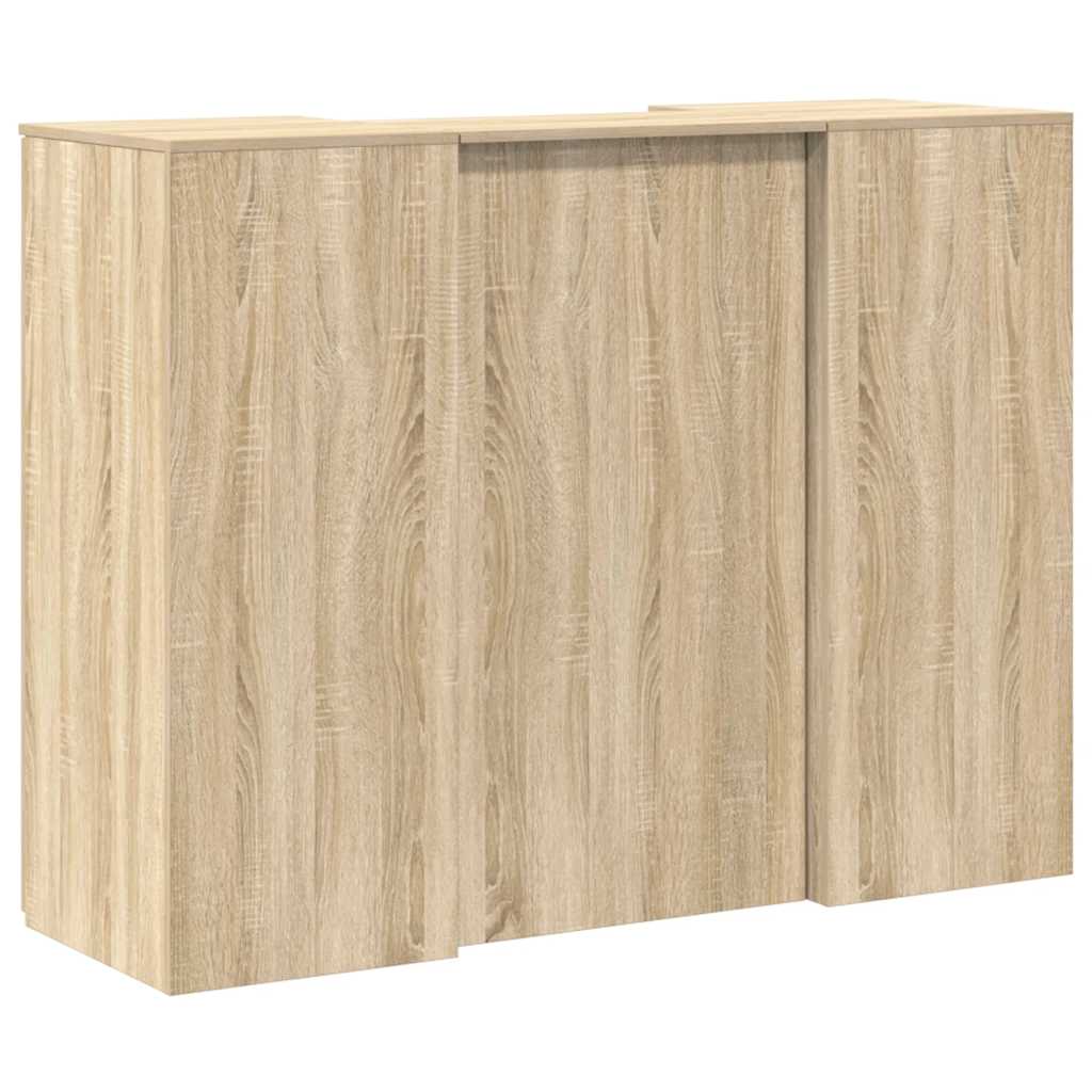 Reception Desk Sonoma Oak 135x50x103,5 cm Engineered Wood