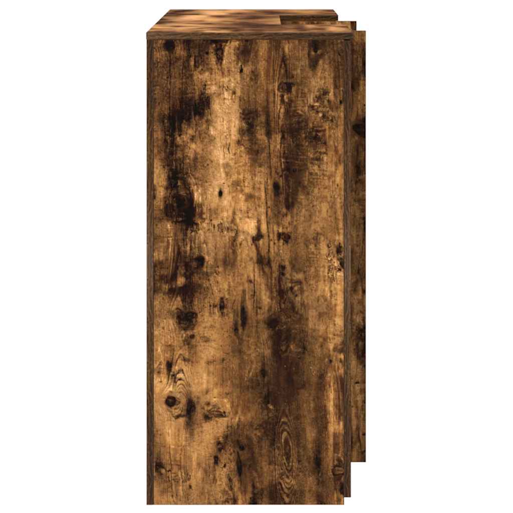 Reception Desk Smoked Oak 135x50x103,5 cm Engineered Wood